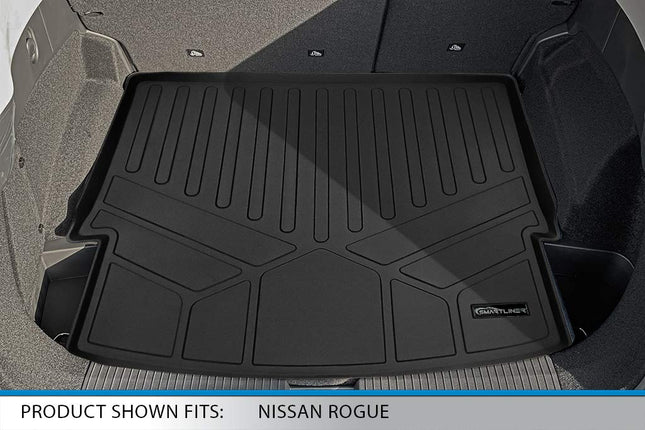 SMARTLINER Custom Fit All Weather Black Cargo Trunk Liner Mat for 2021 Nissan Rogue (No Sport Models)