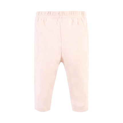 Mameluco y pantalón de algodón unisex de Hudson Baby, estampado floral suave de manga corta, recién nacido