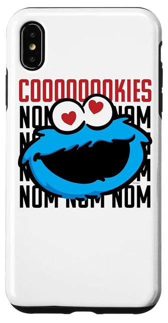 iPhone XS Max Sesame Street Cookie Monster Coooooookies Case