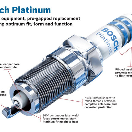 Bosch Automotive (6710) OE Fine Wire Platinum Spark Plug - Pack of 4