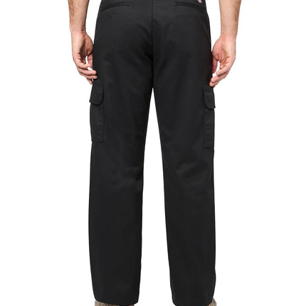 Dickies Men's Relaxed Fit Cargo Work Pants Business Casual, Black, 36W x 30L