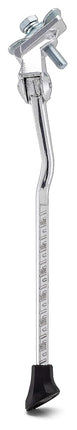 Schwinn Center Mounted Bike Kickstand, With End Cap Cover, Includes Top Plate and Bolt, Lightweight Aluminum, Fits Most Adult Bikes, Silver