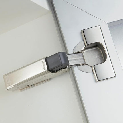 Blum 973A0500.01x10 973A Blumotion Straight Arm Full Overlay Hinge for Doors, Nickel Finish (Pack of 10)
