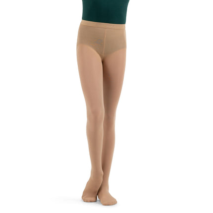 Capezio girls Hold & Stretch Footed Tight Dance Ti
