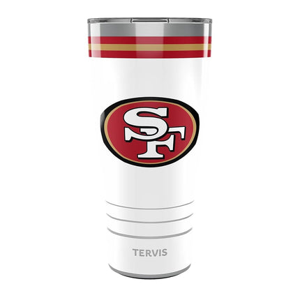 Tervis Traveler NFL San Francisco 49ers - Arctic Triple Walled Insulated Tumbler Travel Cup Keeps Drinks Cold & Hot, 30oz, Stainless Steel