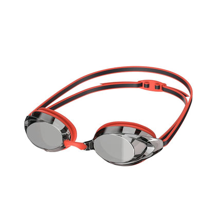 Speedo Vanquisher 2.0 Mirrored Anti-Fog Swim Swimming Competition Goggle, Red