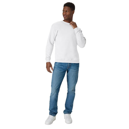 Hanes ComfortBlend EcoSmart Men`s Crew Sweatshirt, P160, 4XL White
