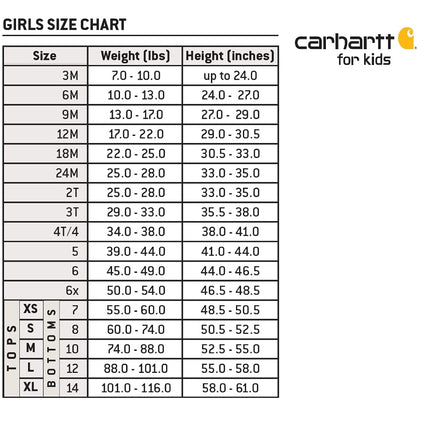 Carhartt Baby Girls' Canvas Bib Overalls (Lined and Unlined) Pink Lemonade, 9 Months