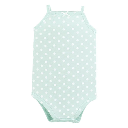 Hudson Baby Unisex Baby Cotton Sleeveless Bodysuits, Girl Ice Cream Truck, 6-9 Months