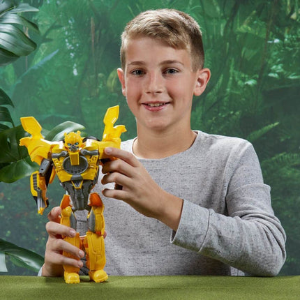 Transformers Toys Rise of the Beasts Film Bumblebee 2-in-1 Converting Mask for Ages 6 and Up, 22.5 cm
