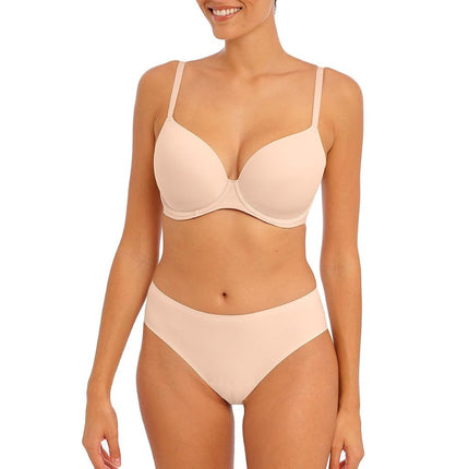 Freya Women's Undetected Underwire Demi T-Shirt Bra, Natural Beige, 32D