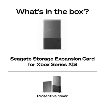 Seagate Storage Expansion Card for Xbox Series X|S 2TB, SSD, Plug and Play NVMe Expansion SSD Xbox Series X|S, Officially Licensed (STJR2000400)