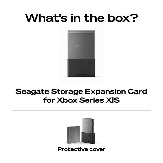 Seagate Storage Expansion Card for Xbox Series X|S 1TB, SSD, Plug and Play NVMe Expansion SSD Xbox Series X|S, Officially Licensed, Data Rescue Services (STJR1000400)