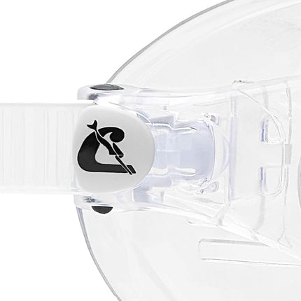 Cressi Cobra Anti Fog Premium Swim Goggles Mask - Clear/Blue
