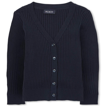 The Children's Place Girls' Ribbed Boyfriend Cardi