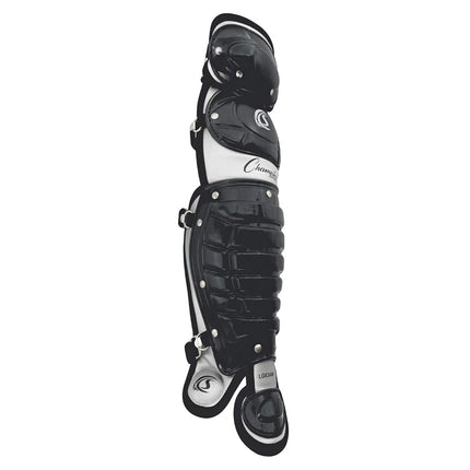 Champion Sports LG83AWBK Double Knee with Wings Shinguard, Black, 13"