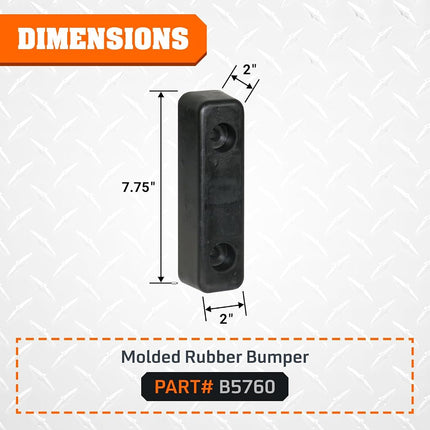 Buyers Products B5760 Molded Rubber Bumper