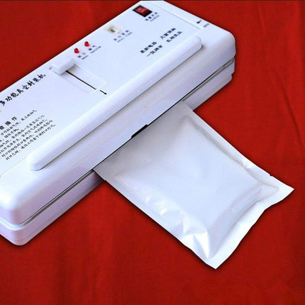 100 Pieces White Metallic Mylar Foil Open Top Sealable Bags 4.7x7.1 inch Vacuum Heat Seal Pouches for Food Storage Packaging with Tear Notches