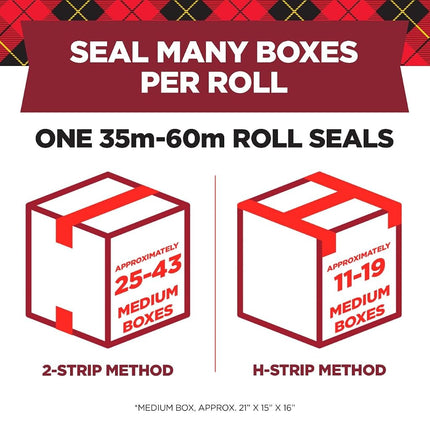 Scotch Packaging Tape, 6 Rolls, 1.88 in x 54.6 yd (48 mm x 50 m), Ultra Clear