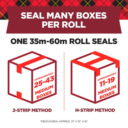 Cinta de embalaje Scotch, 6 rollos, 48 mm x 50 m (1.88 pulg. x 54.6 yd), ultratransparente