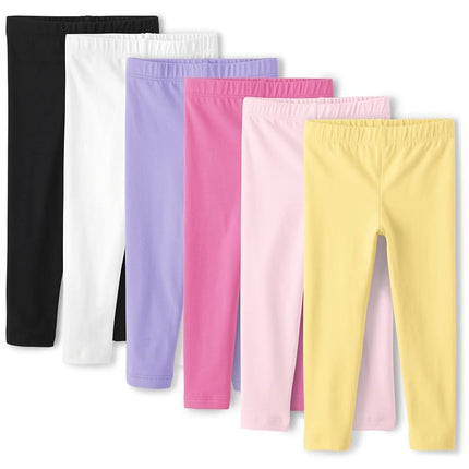 The Children's Place Girls' and Toddler Assorted Everyday Pull on Leggings, Rose Mist, 3T