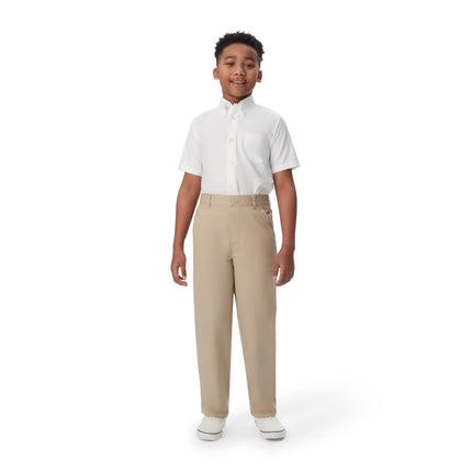 French Toast Husky Boys' Pull-on Pant, Khaki, 10H