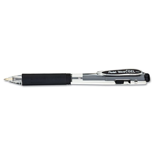 Pentel WOW! Gel Retractable Gel Pen 0.7mm Medium L