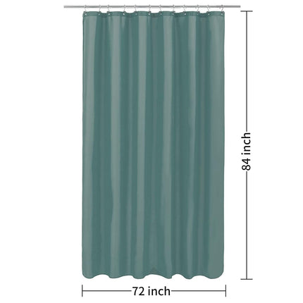 ALYVIA SPRING Extra Long Waterproof Fabric Shower Curtain Liner Teal, 72x84