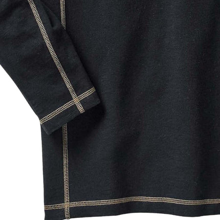 Legendary Whitetails Men's Maverick Slub Henley Shirt, Black, XXXXL
