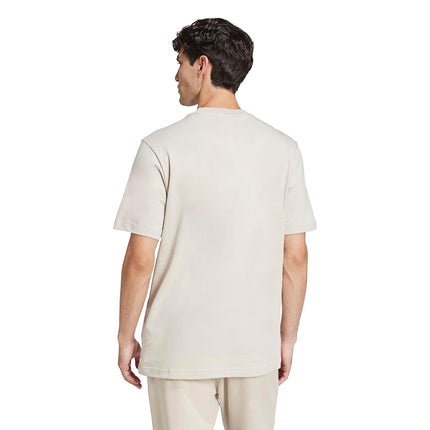 adidas Men's Essentials Small Logo Single Jersey T-Shirt, Wonder Alumina/White, Large