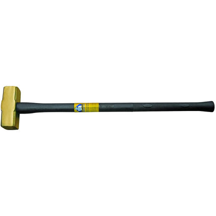 Klein Tools 7HBRFRH07 Brass Sledgehammer, Rubber Handle, 7-Pound