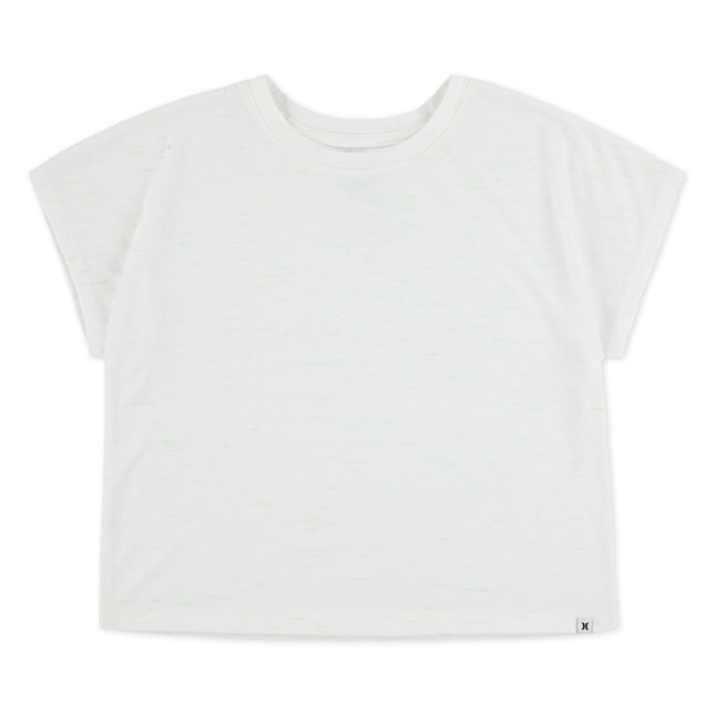 Hurley Girls Soft Knit Basic T-Shirt, Marshmallow,