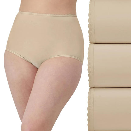 Bali Womens Skimp Skamp Brief 3-Pack, 8, Nude/Nude/Nude