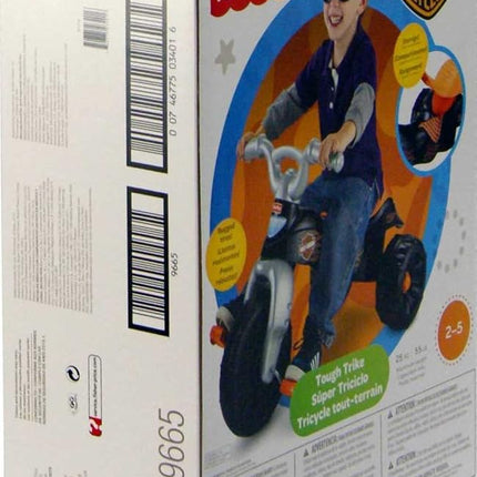 Fisher-Price Toddler Tricycle Harley-Davidson Tough Trike, Toy Bike with Handlebar Grips & Storage for Outdoor Play Kids Ages 2+ Years