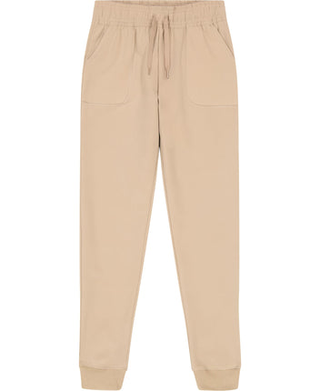 IZOD Girls' School Uniform Performance Jogger, Kha
