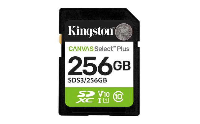 Kingston Canvas Select Plus SD Memory Card 256GB S
