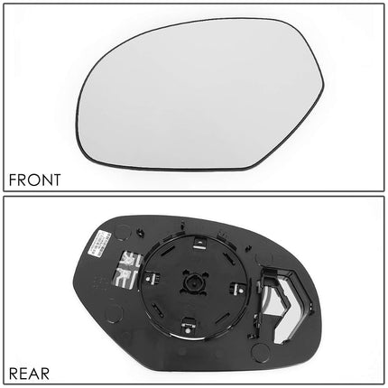 DNA MOTORING SMP-061-L Factory OE Style Left/Driver Side Door Rear View Mirror Glass Lens w/Heater [Compatible with 07-14 Escalade / 07-13 Avalanche / 07-13 Silverado / 07-14 Suburban]