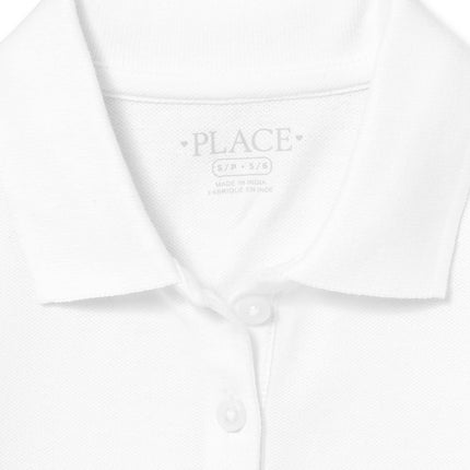The Children's Place Girls' Long Sleeve Pique Polo
