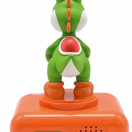 LEXIBOOK Nintendo Super Mario Sound Effects-Kids Alarm Clock with Snooze, Orange/Green
