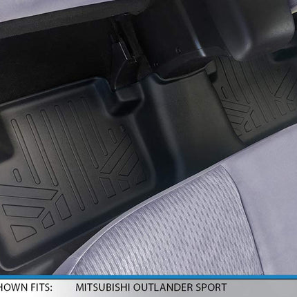 MAXLINER Car Mats, Floor Mats 2nd Row Liner Black for 2011-2022 Mitsubishi Outlander Sport