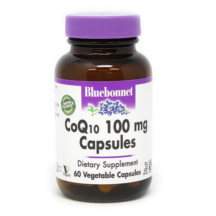 Cápsulas vegetarianas CoQ-10 de BlueBonnet, 100 mg, 60 unidades