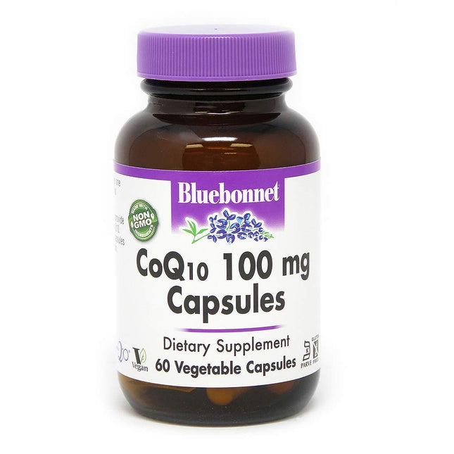 BlueBonnet CoQ-10 Vegetarian Capsules, 100 mg, 60 
