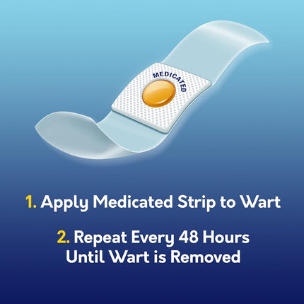 Compound W One Step Invisible Strips Wart Remover Medicated Strips, 14 Count