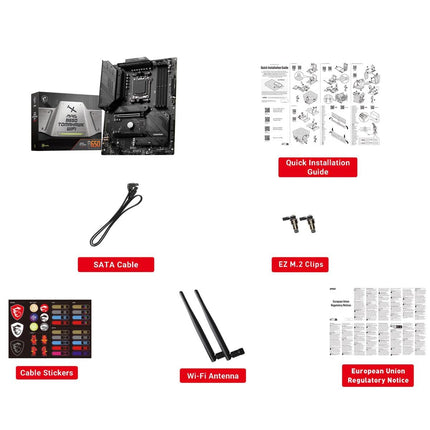 MSI MAG B650 Tomahawk WiFi Gaming Motherboard (AMD AM5, ATX, DDR5, PCIe 4.0, M.2, SATA 6Gb/s, USB 3.2 Gen 2, HDMI/DP, Wi-Fi 6E, AMD Ryzen 7000 Series Desktop Processors)