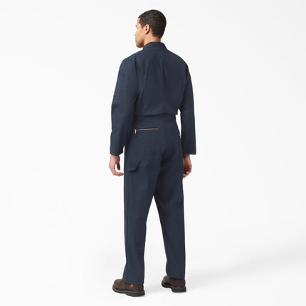 Dickies Mens Deluxe Blended Long Sleeve Coveralls, Dark Navy, M