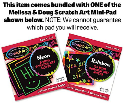 Melissa & Doug Wooden Airplane Classic Toy + FREE Scratch Art Mini-Pad Bundle [93941]