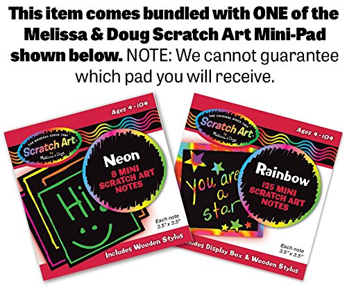 Melissa & Doug Wooden Airplane Classic Toy + FREE Scratch Art Mini-Pad Bundle [93941]