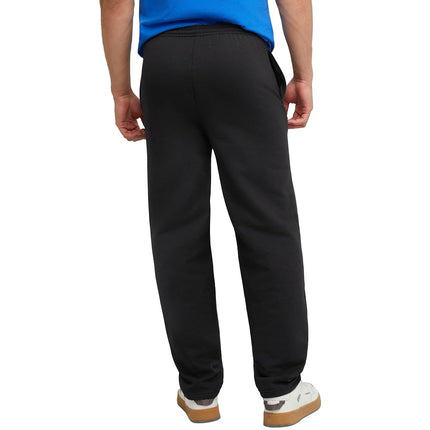 Hanes Men's, EcoSmart Fleece Sweats, Open Bottom Sweatpants, 30.5" Pants, Black, Large