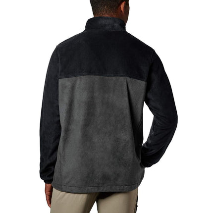 Columbia Men's Steens Mountain Half Zip Fleece Jacket, Black, 3X Tall