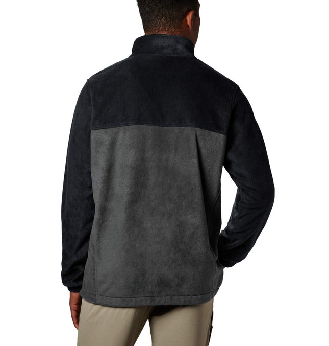 Columbia Men's Steens Mountain Half Zip Fleece Jacket, Black, 3X Tall